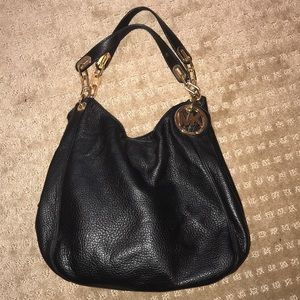 MK. Black and Gold chain purse